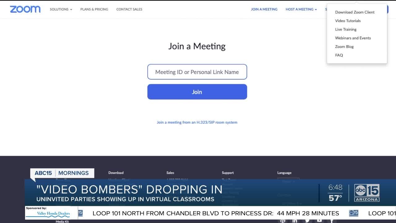'Video bombers' dropping in on Zoom conferences video Dailymotion