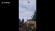 UK residents use drones to deliver beer to each other during coronavirus lockdown