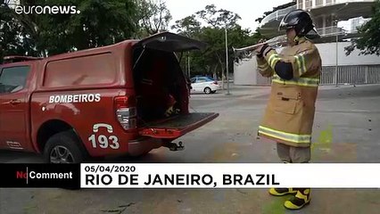 Brazil firefighter lifts spirits through music during the lockdown