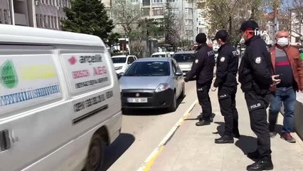 Keşan'da polisten şehir merkezinde ateş ölçerli denetim