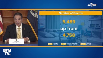 Coronavirus: le gouverneur de l'État de New York annonce la mort de 731 personnes en 24 heures, un nouveau record
