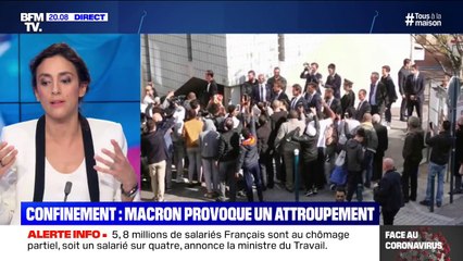 Confinement: Emmanuel Macron provoque un attroupement