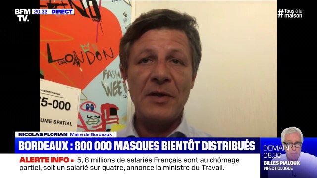 800.000 masques seront bientôt distribués à Bordeaux, selon son maire