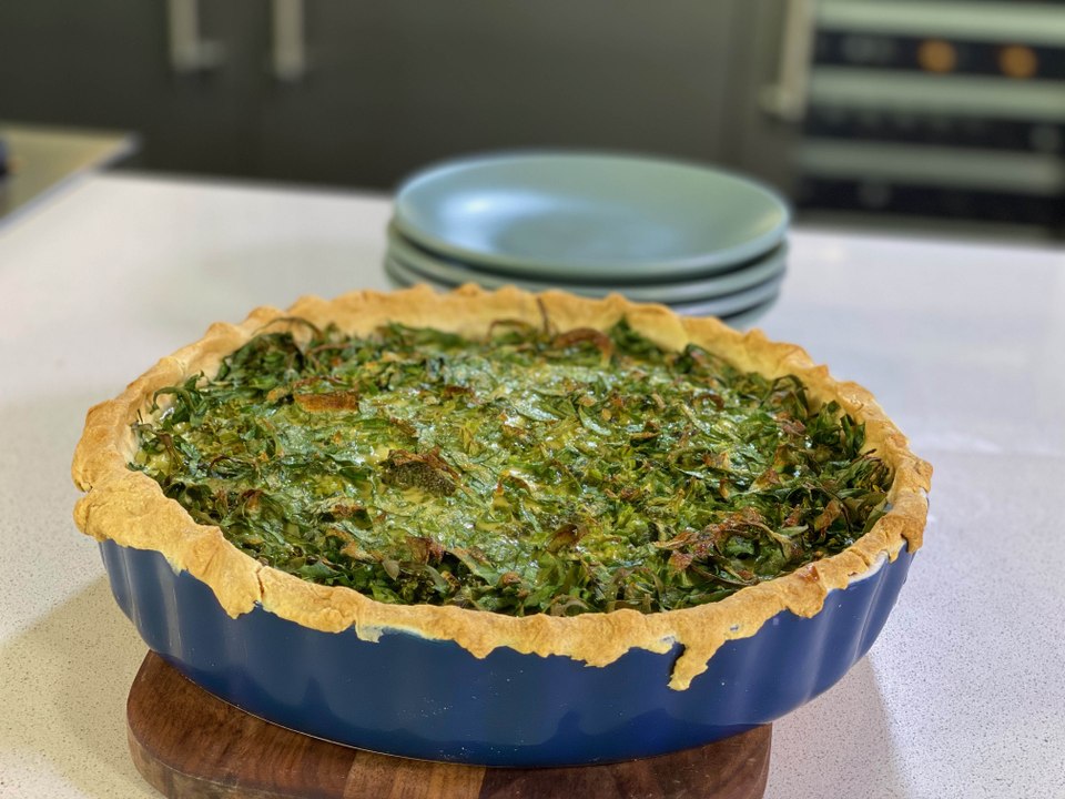Pastel de verduras - Cocina con Conexión - Sonia Ortiz con Juan Farré