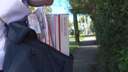 Delivering messages of gratitude to postal workers