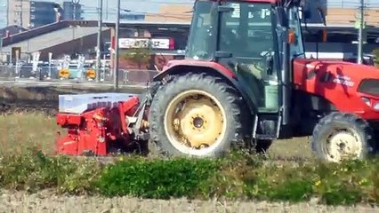 Tilling Rice Fields in Japan