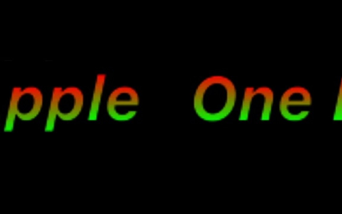 One Bad Apple