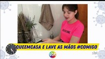 SBT faz institucional com artistas sobre a importância de lavar as mãos -Primeiro Impacto (23/03/2020) (05h23) | SBT 2020