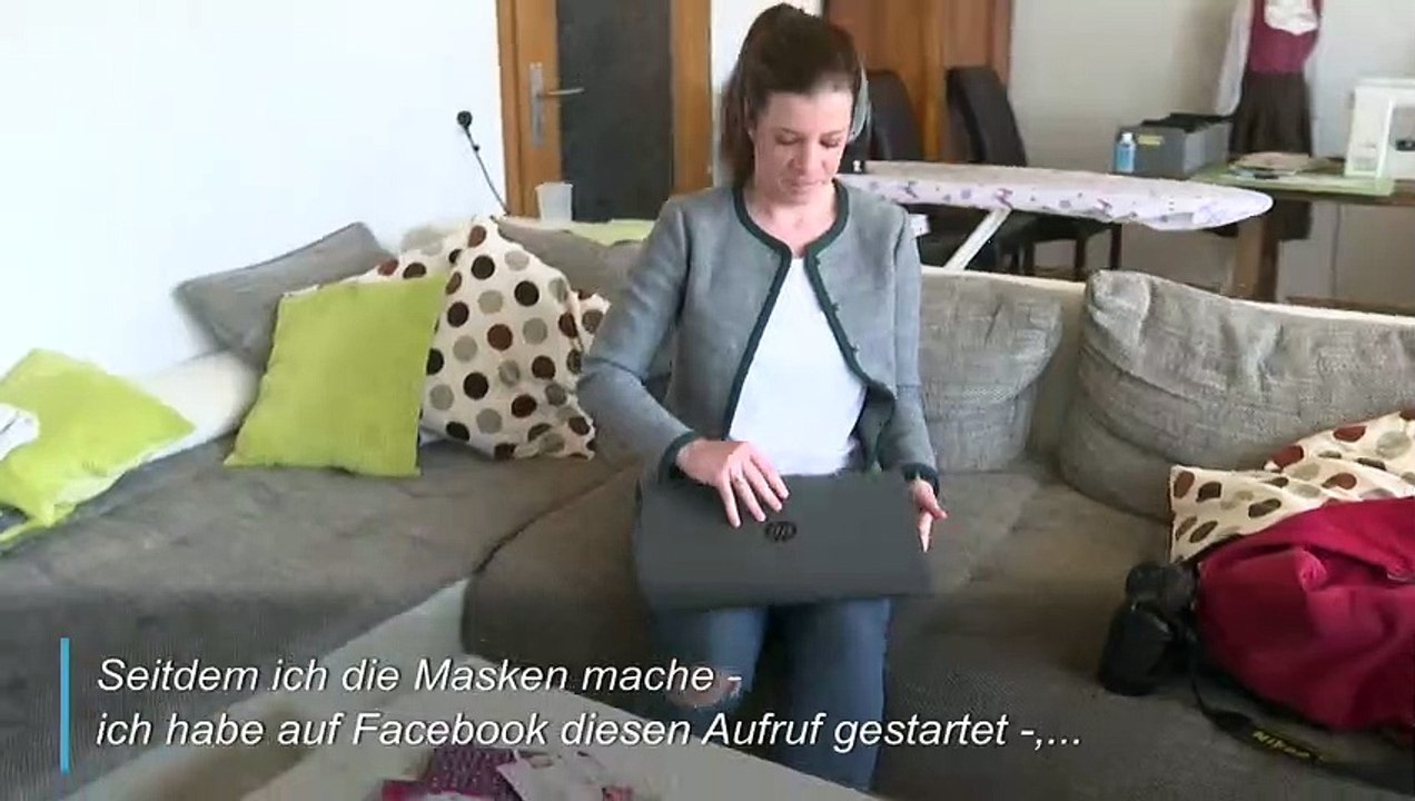 Mundschutz statt Dirndl: Bayerische Schneiderin sattelt um