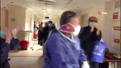 Virüs şüphesiyle gözetim altında tutulan 40 kişi alkışlarla uğurlandı