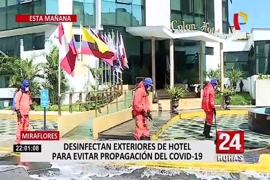 Miraflores: desinfectan hotel donde se reportó presunto caso de coronavirus