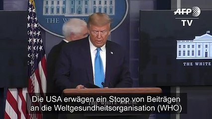 Wegen Coronakrise: USA prüfen ein Stopp von Beiträgen an die WHO