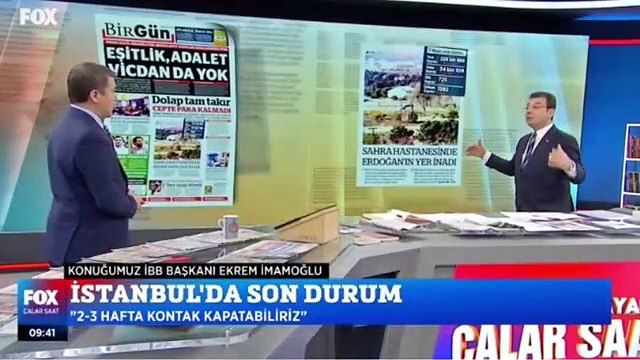 İmamoğlu: Sahra hastanesini yanlış yere koyuyorlar