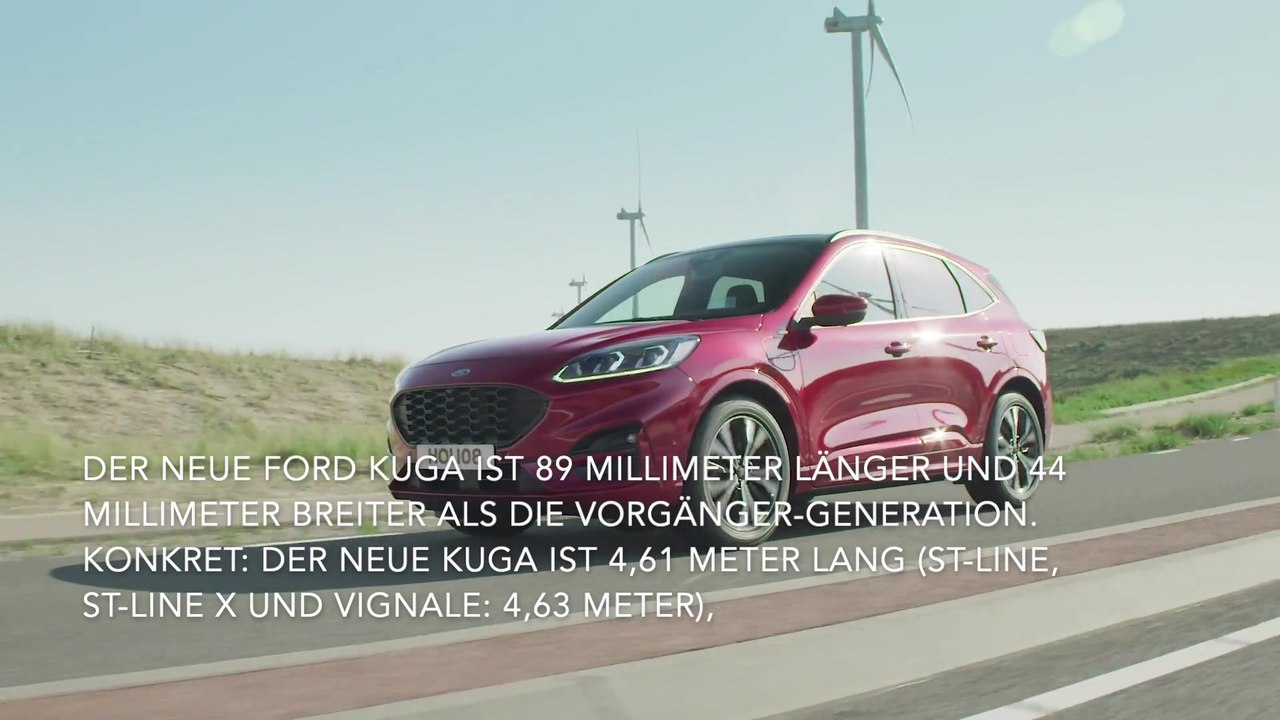 Der neue Ford Kuga - Mehr Platz und Komfort auf allen fünf Sitzplätzen