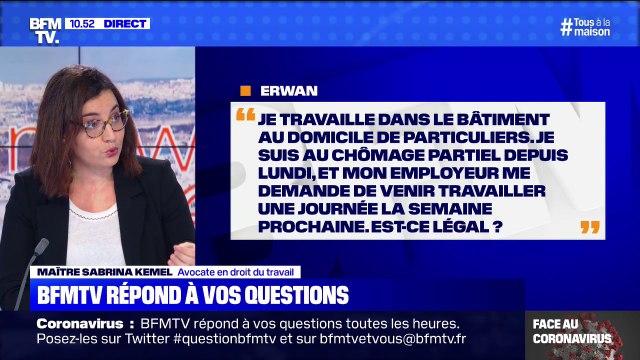 Je suis au chômage partiel, mon employeur me demande de venir travailler une journée, est-ce légal ?