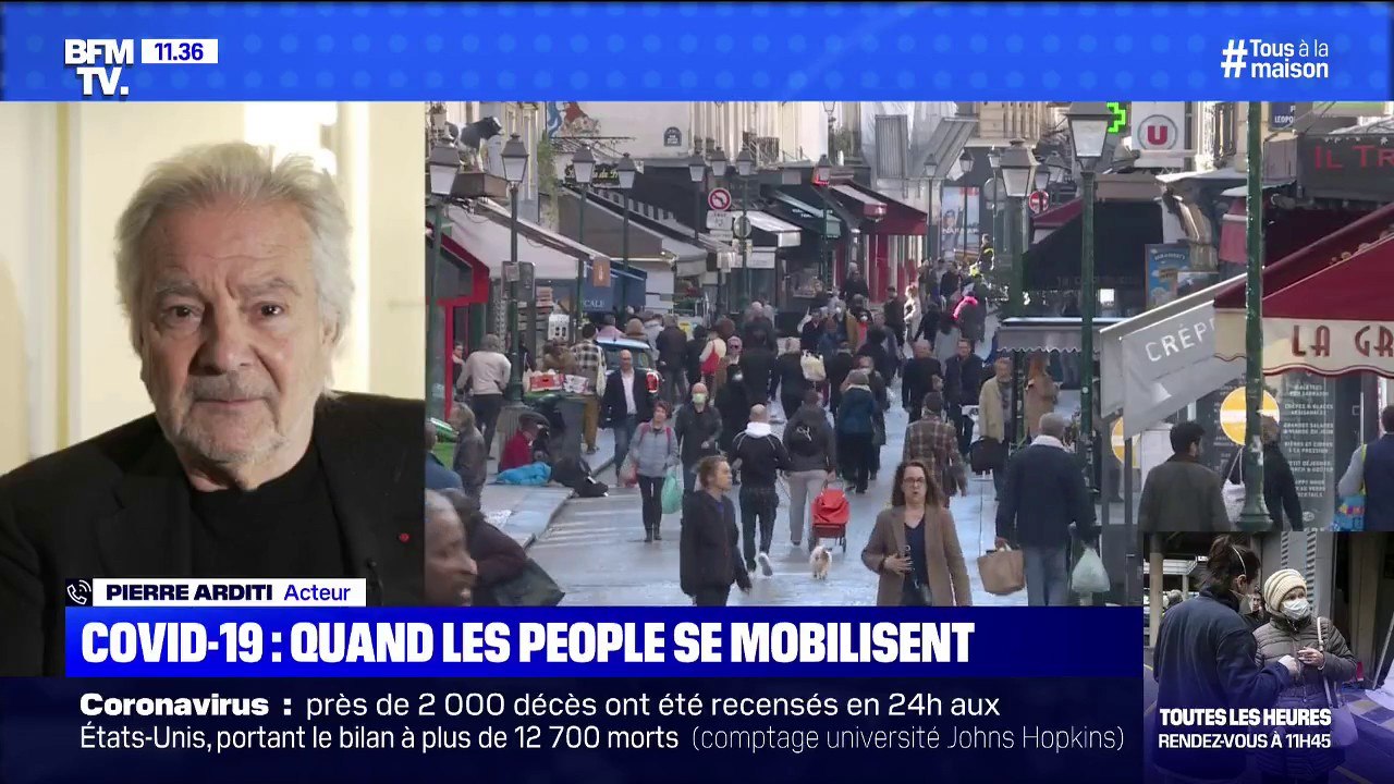 Pierre Arditi : "La meilleure manière de rendre hommage aux soignants c'est de respecter le confinement."