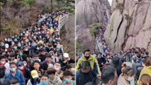 Des sites touristiques déjà bondés en Chine: des images surréalistes à l’heure de la pandémie