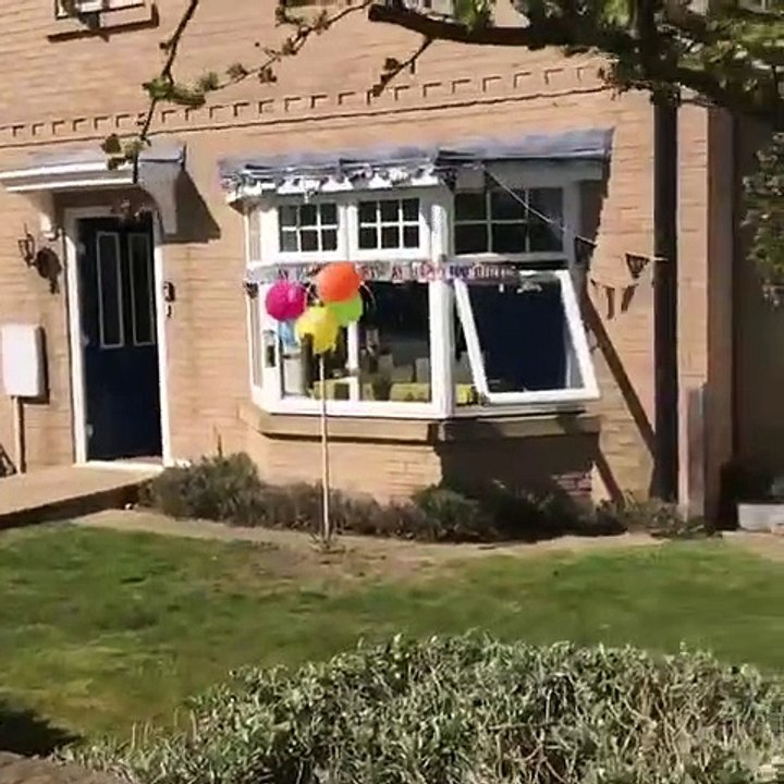 Residents celebrate Alan's 100th birthday