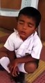 Funny video boy sleep after coronavirus quarantine day lockdown open
