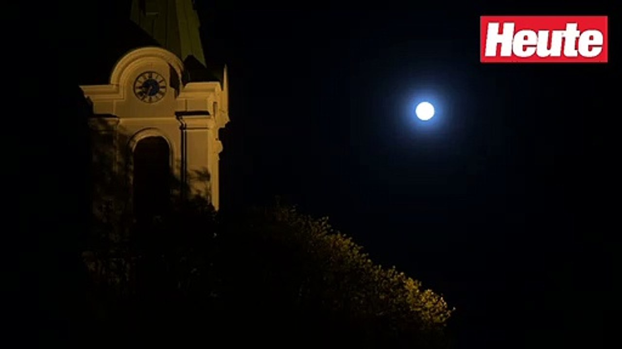 So funkelte der Supermond in Österreich