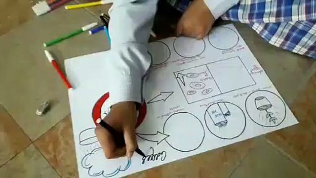चित्र उकेर कर नन्हें-मुन्नों ने लोगों को किया डेंगू के प्रति जागरूक
