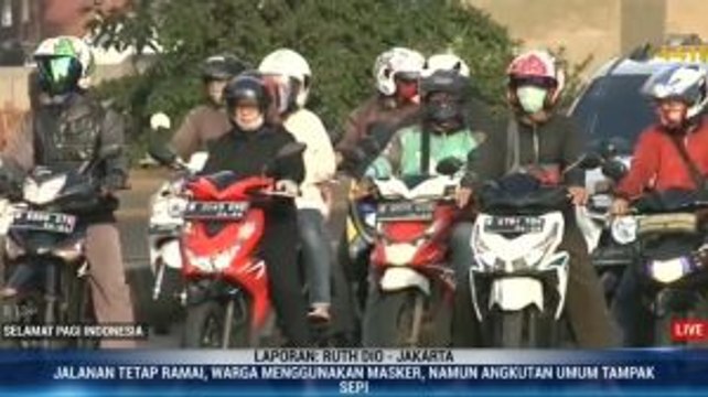 Hari Kedua PSBB, Kondisi Lalin di Jaktim Masih Ramai
