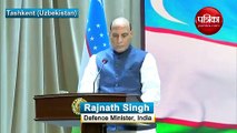 रक्षा मंत्री राजनाथ सिंह ने उजबेकिस्तान सेना से कही यह बात, देखें वीडियो