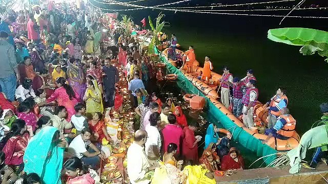 chhath puja morning arag time live video