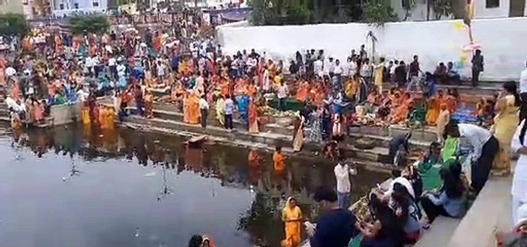 Chhath Maiya worship performed on the day of Chhath Puja through song