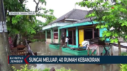 Sungai Meluap, 40 Rumah Warga Kebanjiran