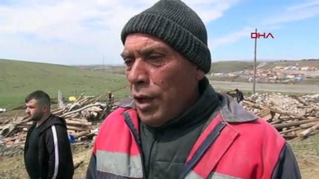 Yozgat'ta şiddetli rüzgardan yıkılan ahırda 7 hayvan telef oldu