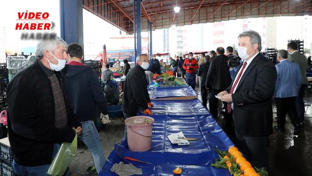 (8 Nisan 2020) PALANCIOĞLU, PAZAR YERİNDE KORONA VİRÜS ÖNLEMLERİNİ DENETLEDİ ALIŞVERİŞ YAPTI