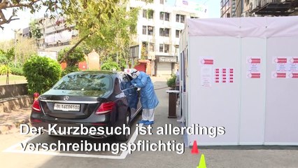 Coronavirus-Test im Drive-in