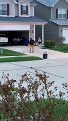 Man Puts on a Fiery Show for Quarantined Neighbors