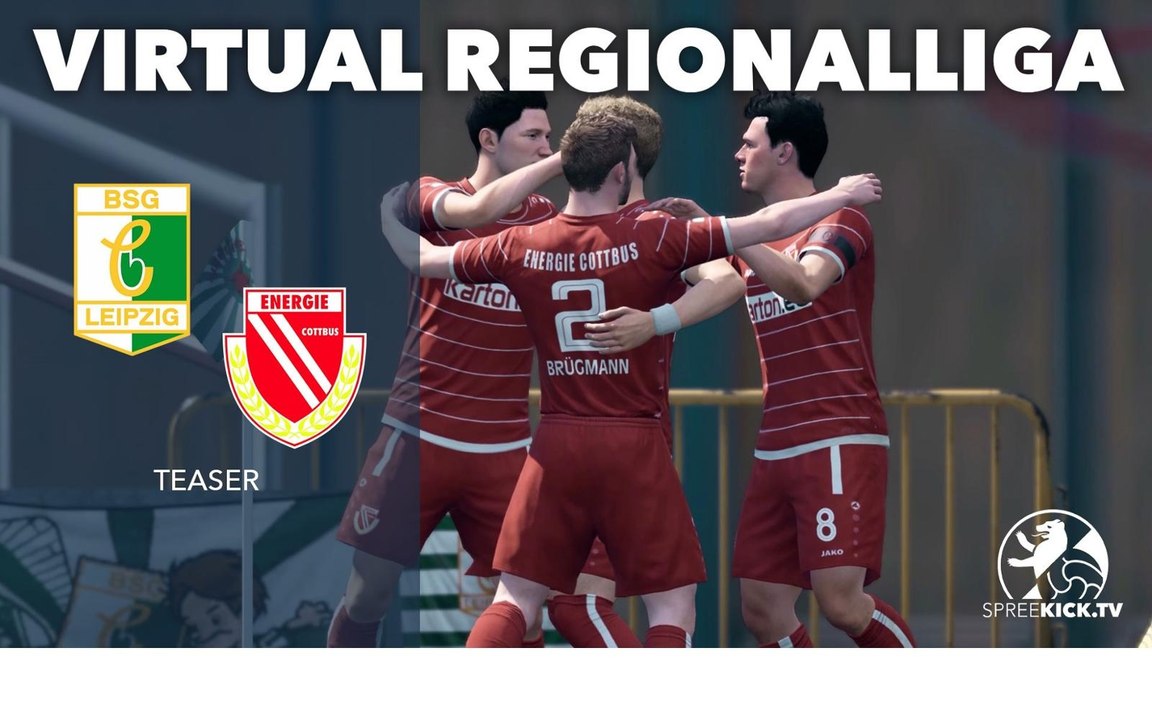 Virtuelle Regionalliga Nordost Live! Wir zeigen Chemie Leipzig gegen Energie Cottbus