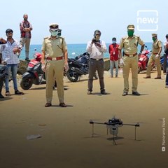 People Run Like Tracer Bullets After Sighting Police Drones