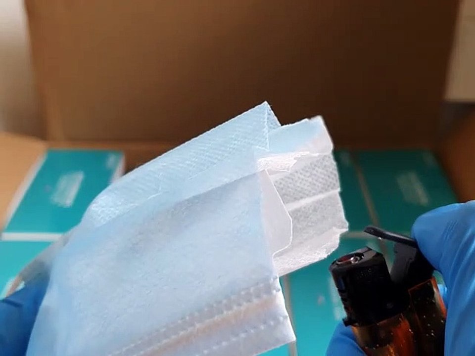 Mask Fire Test