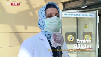 Temassız numune alma kabini Bursa'da hizmete girdi