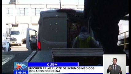 Cuba recibe ayuda de China contra coronavirus