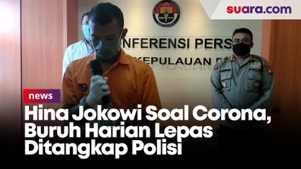 Hina Jokowi Soal Corona, Buruh Harian Lepas Ditangkap Polisi