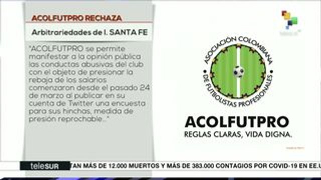 Deportes teleSUR: Comité Olímpico envía mensaje a médicos del mundo