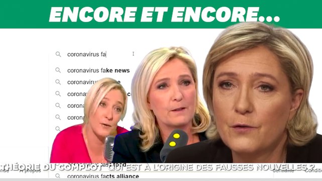 Avec le coronavirus, Marine Le Pen flirte encore avec les théories complotistes