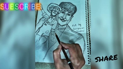 How to Draw Sketch Of Raj Kapoor || How to draw a Star Sketch || STEP BY STEP TUTORIAL NEW 2020.