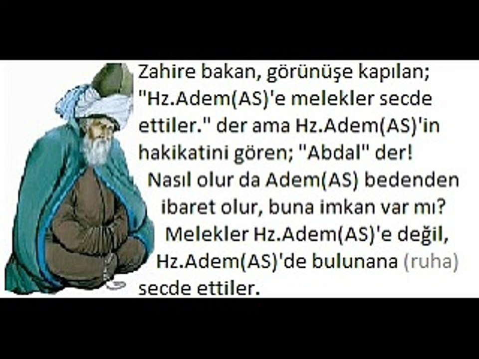 'ÖLMEDEN RUHUN ALLAH'A ULAŞMASI' MEVLANA 22.02.2008