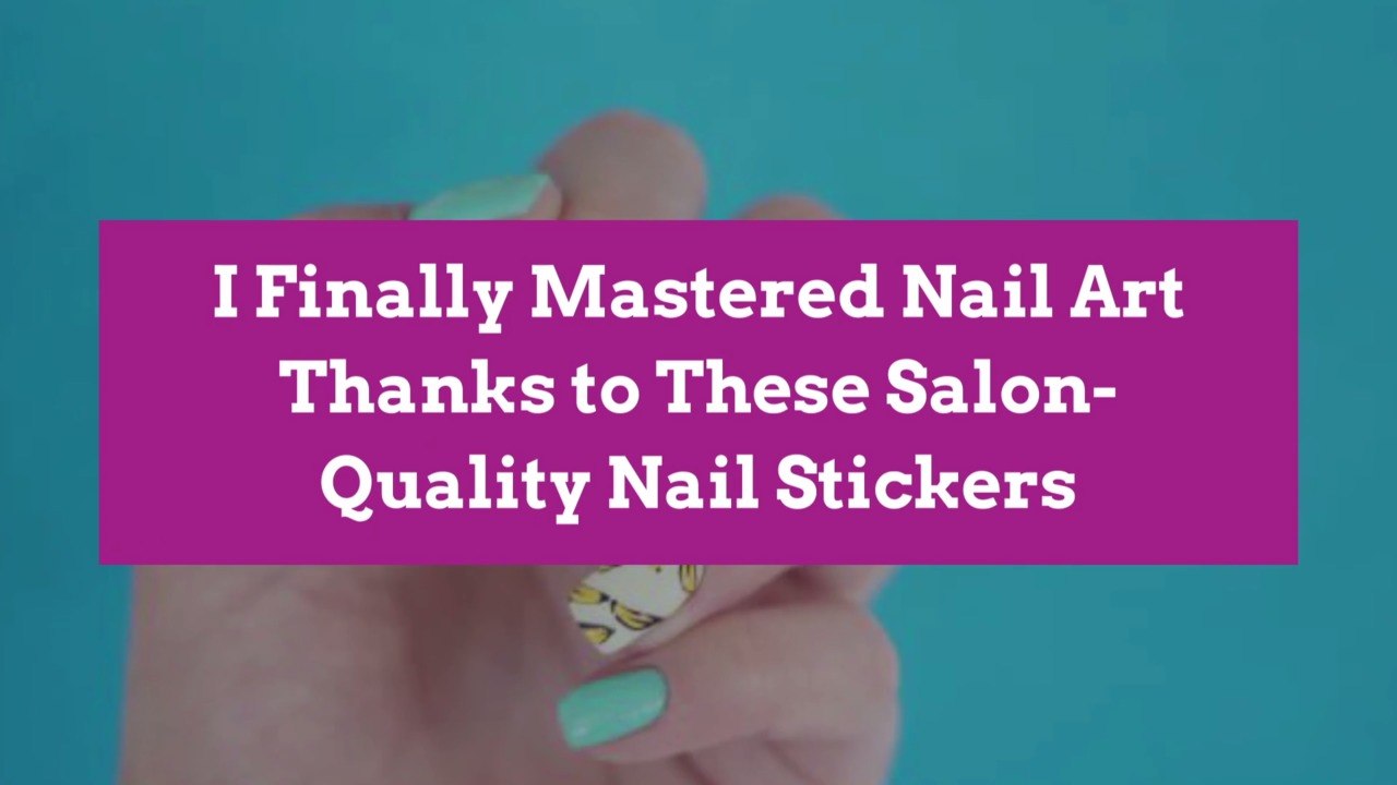 2. Adhesive Nail Art Decals - wide 7