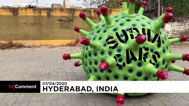 Коронавирус на колесах в Хайдарабаде