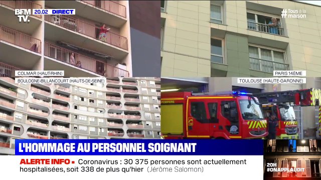 À Colmar, Paris ou Toulouse... L'hommage des Français aux soignants de ce mercredi