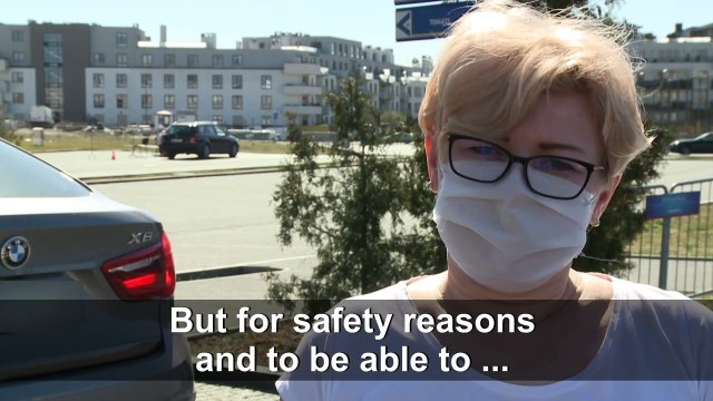 Drive-through confessional in Poland during coronavirus outbreak