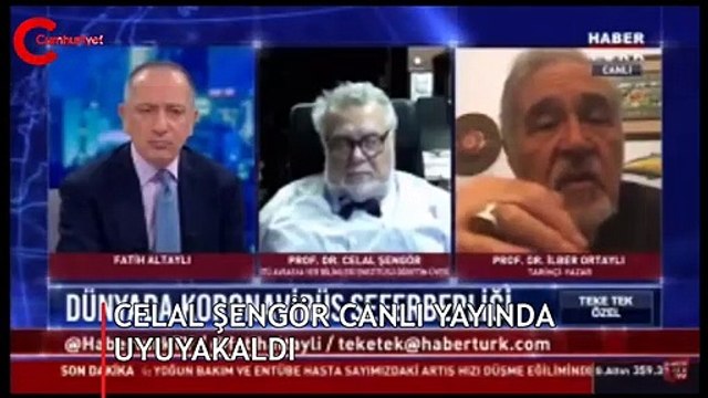Yer Bilimci Prof. Dr. Celal Şengör canlı yayında uyuyakaldı. Altaylı: Uykunuzu aldınız mı, Celal Bey?