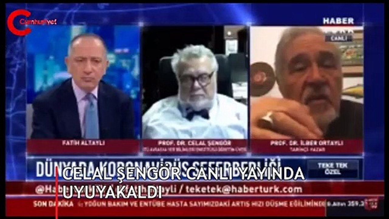 Yer Bilimci Prof. Dr. Celal Şengör canlı yayında uyuyakaldı. Altaylı: Uykunuzu aldınız mı, Celal Bey?